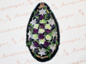 Купить высокий ритуальный венок на кладбище СПб с доставкой