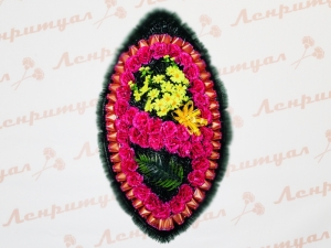 Купить высокий траурный венок на похороны СПб
